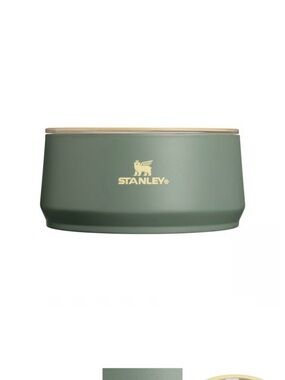 Stanley 6 Cup Insulated Stainless Steel Per Bowl Green Western Dog Cat NWT